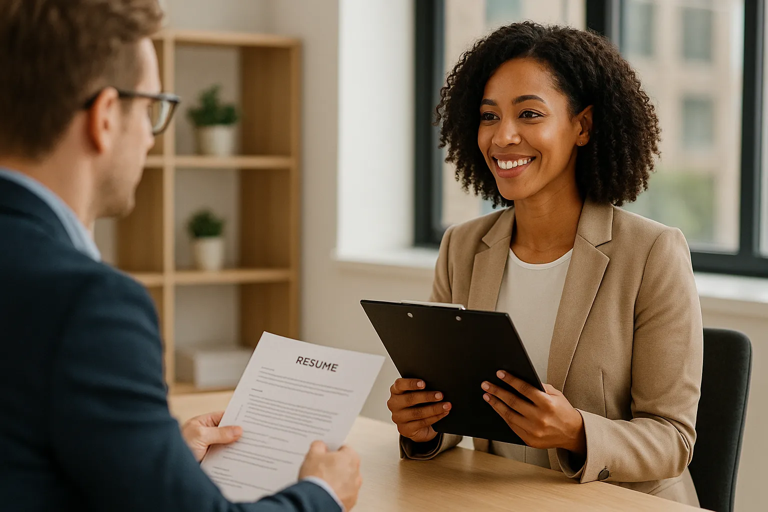 Uma pessoa apresentando um gráfico de crescimento em um tablet, simbolizando suas conquistas e experiência.