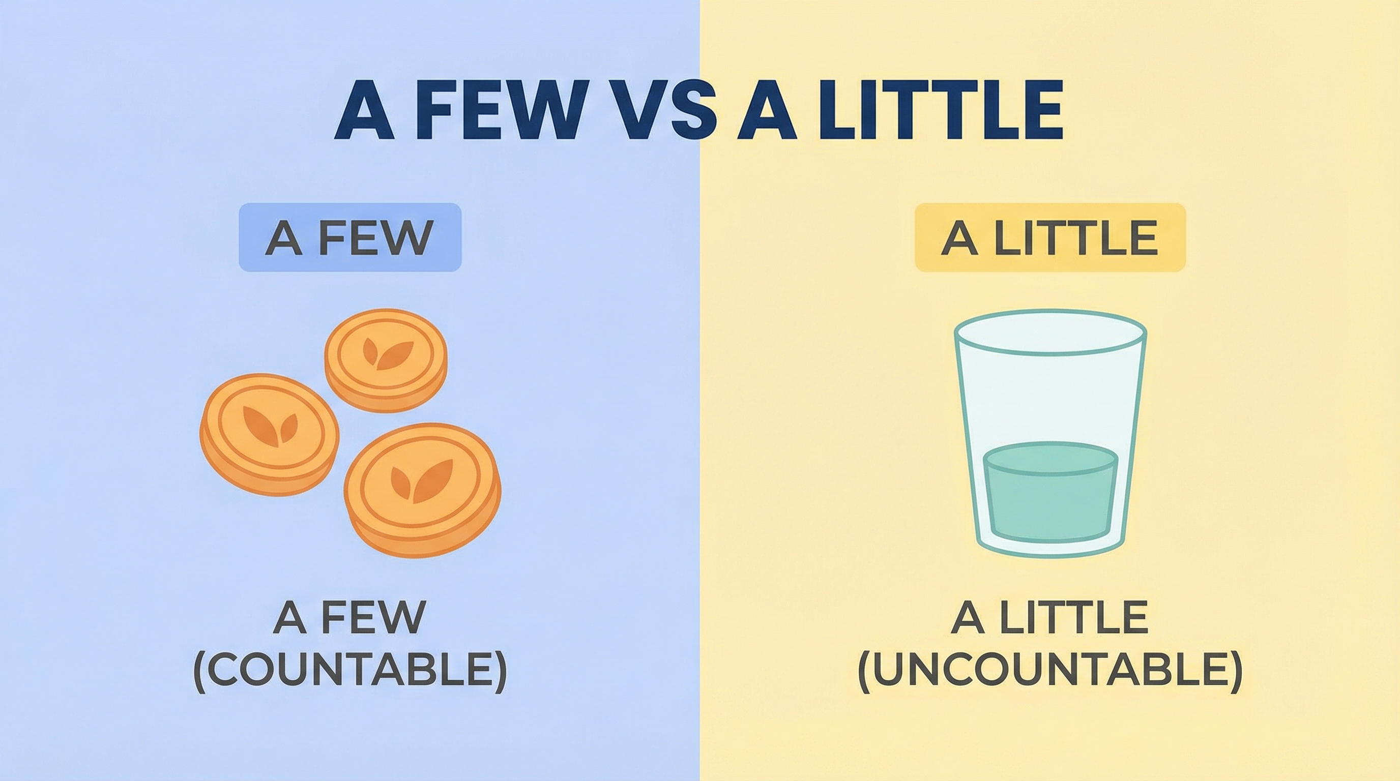 Exercício 2: "A Few" vs. "A Little"