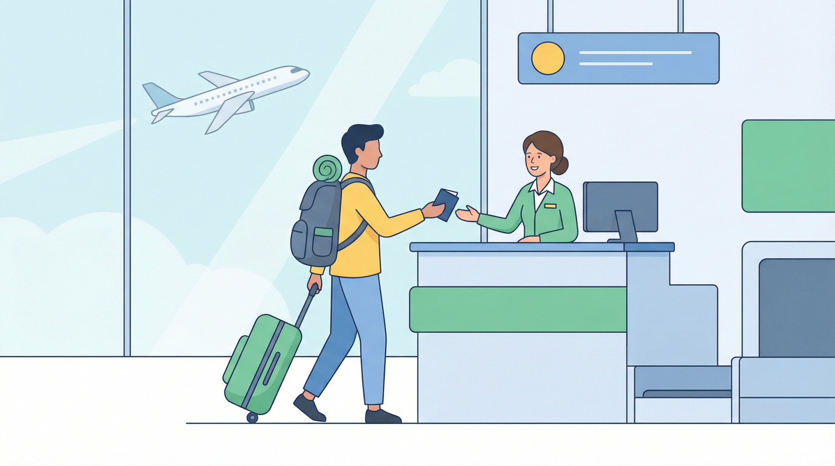 Pare de Travar no Check-in: 7 Frases Essenciais para Dominar a Conversa em Inglês no Aeroporto