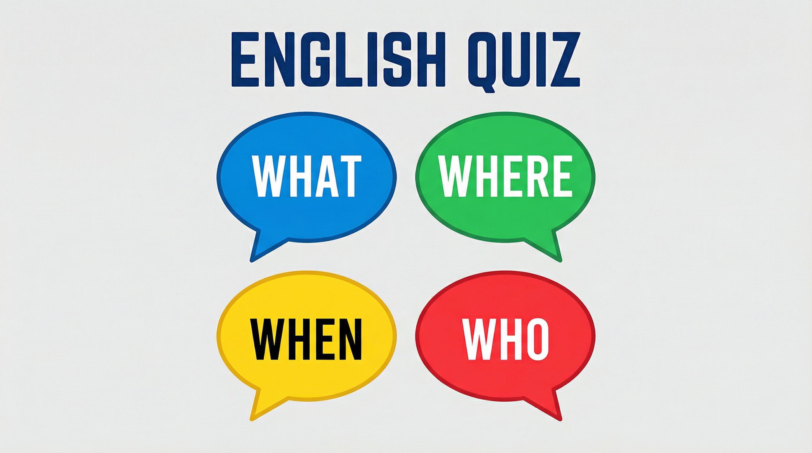 Quiz 3: What, Where, When, Who