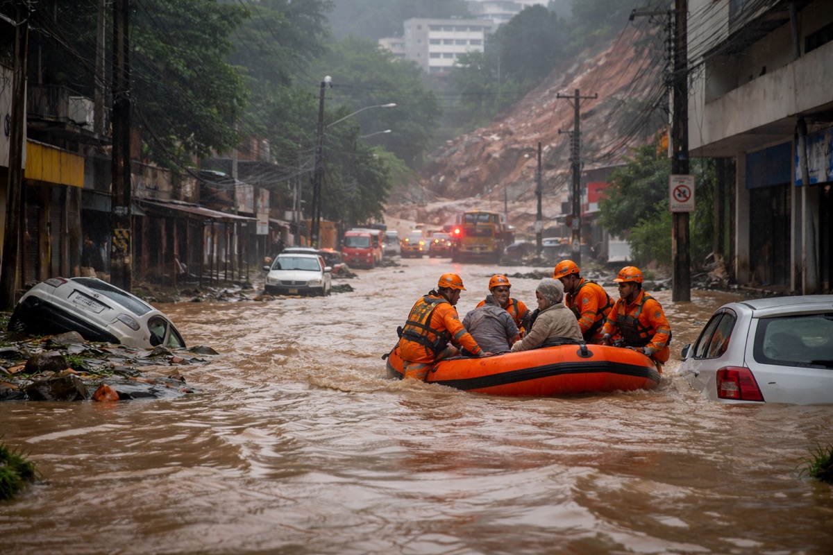 Heavy Rains Trigger Disaster in Brazilian City
